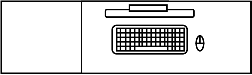 Bureau pliable réel deplie