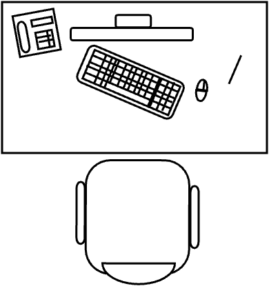 Bureau rectangulaire 120 X 60 cm Cécile papé