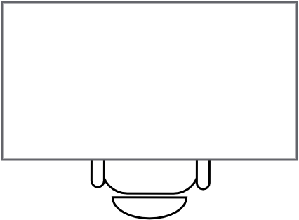 Bureau rectangulaire 140 X 750 cm