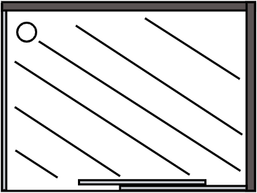 Cabine douche COULISSANTE MODIF SORTIE