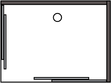 Cabine douche double ouverture