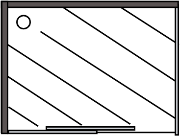 Cabine douche gauche