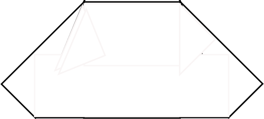 Caisse angle sortant