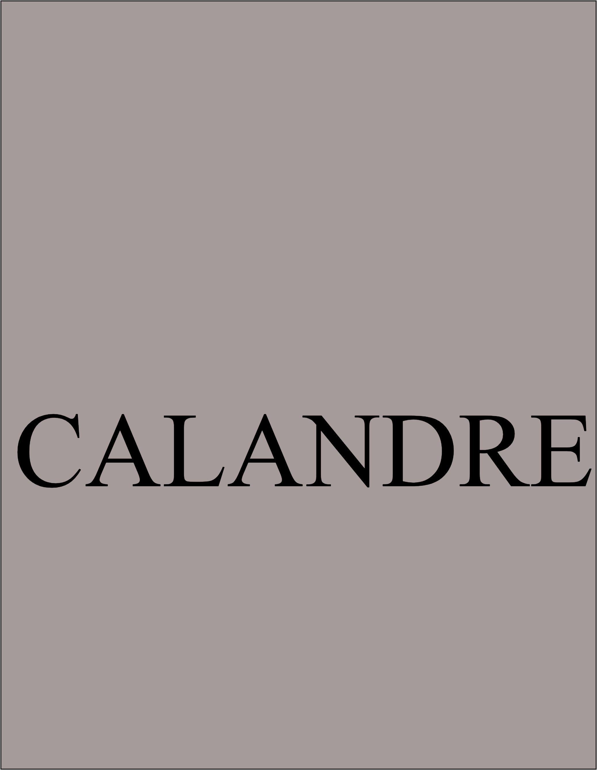 CALANDRE