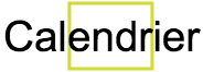Calendrier