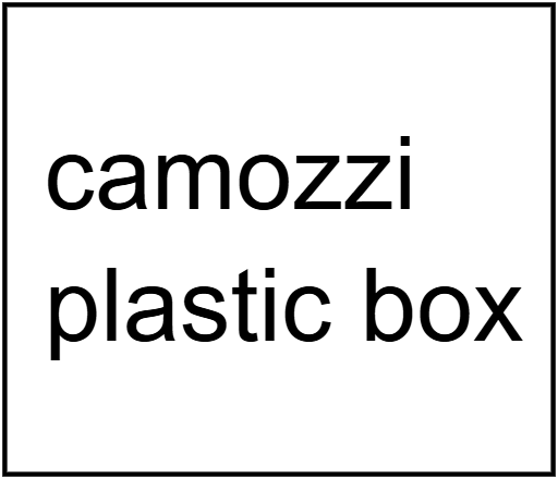 Camozzi plastic box