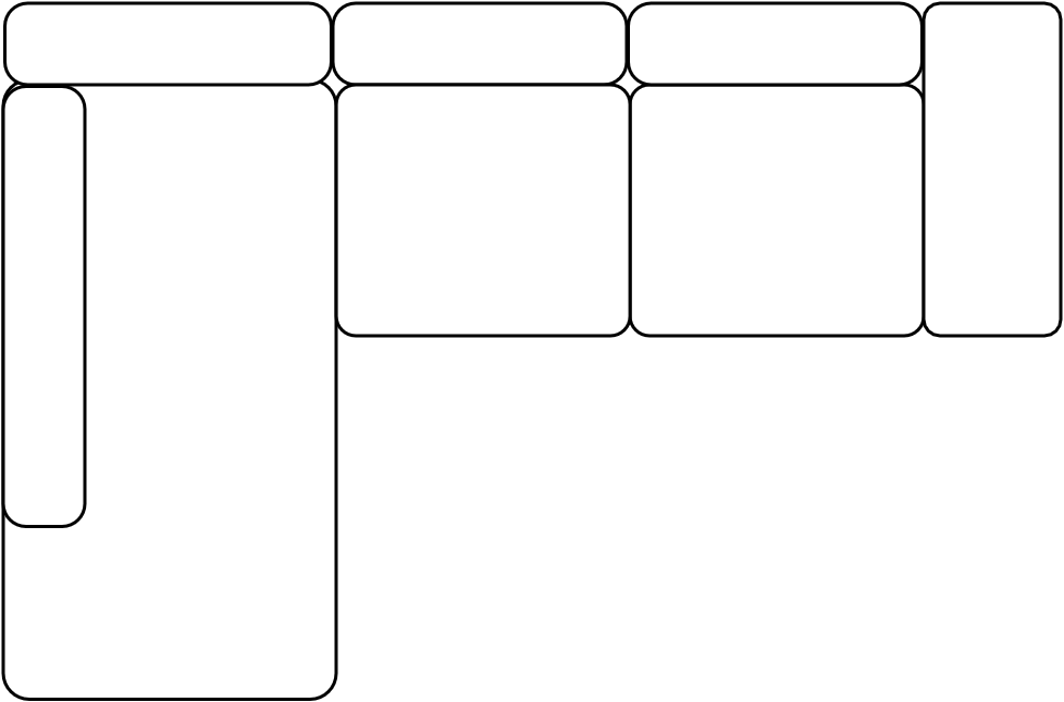 Canapé d'angle actuel
