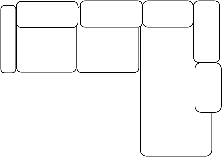 Canapé d'angle droit