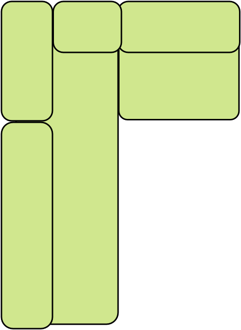 Canapé d'angle gauche