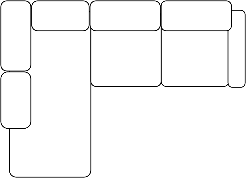 Canapé d'angle gauche