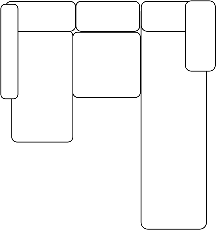 Canapé d'angle gauche