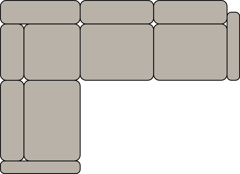 Canapé d'angle gauche