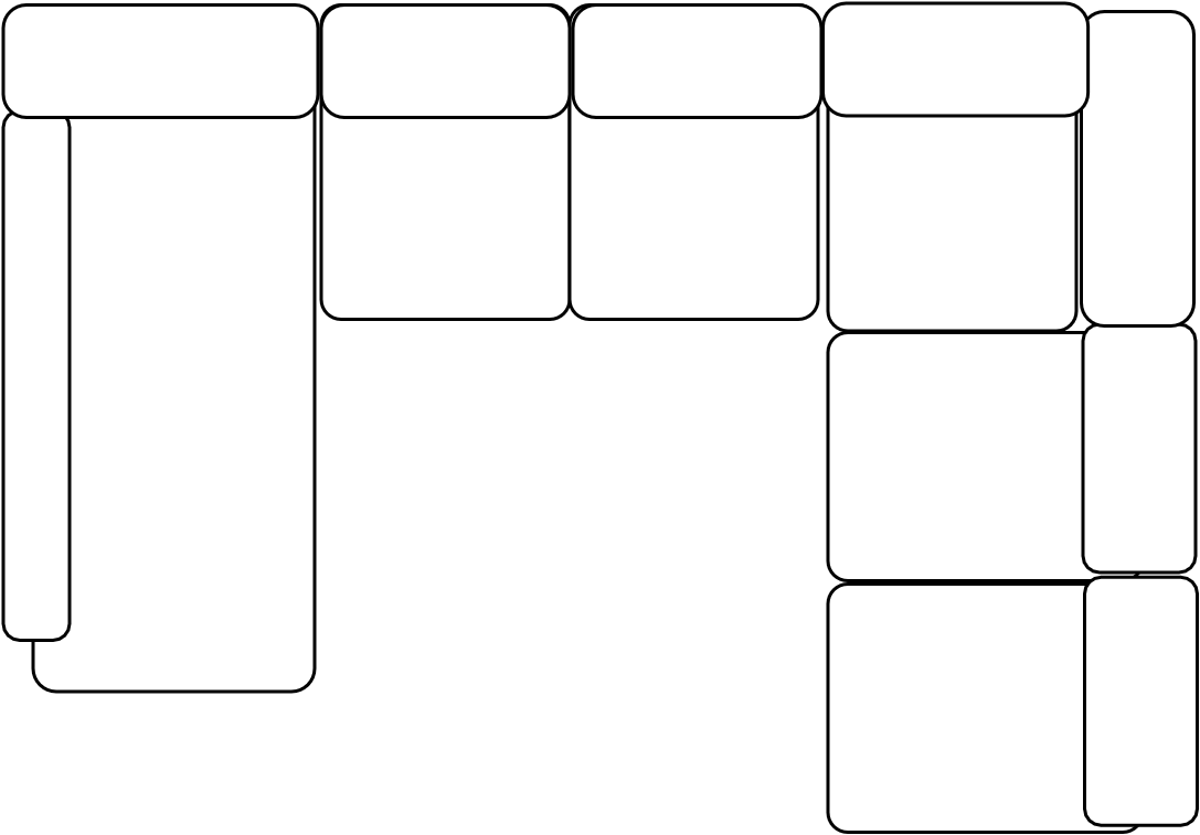 Canapé d'angle + méridienne