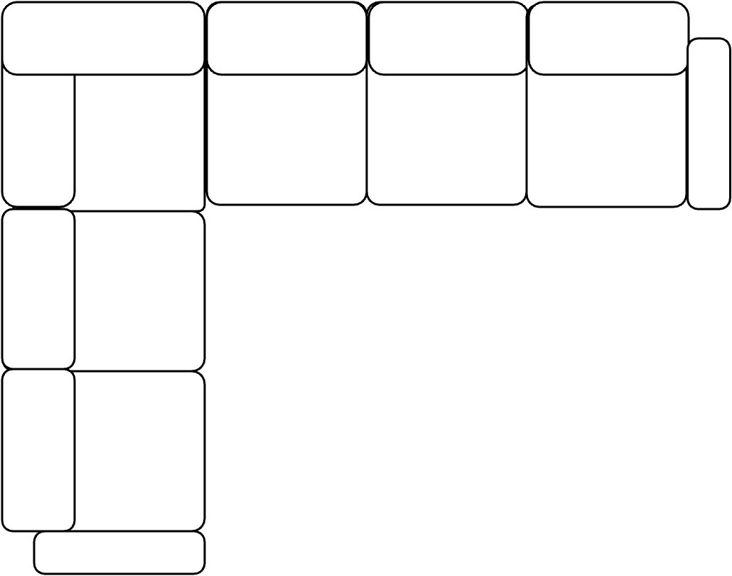 Canapé d'angle + méridienne