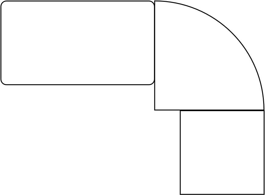 Canapé coin rond mir