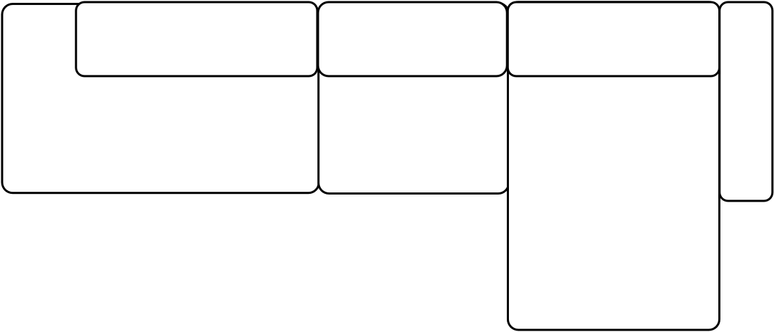 Canapé méridienne droite