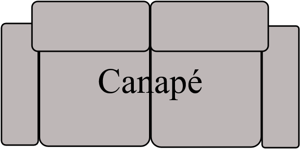 Canapé 2 places électrique