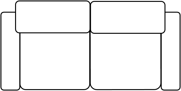 Canapé 2 places terrasse