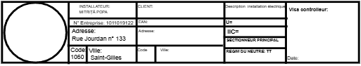 Cartouche renseignements
