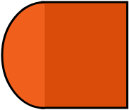 Chaise Valentina - orange