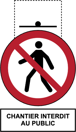 Construction site: no public access