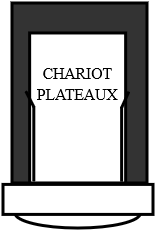 CHARIOT PLATEAUX MEIKO