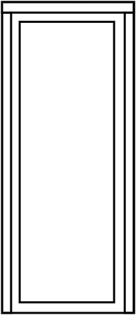 Châssis fixe sur muret