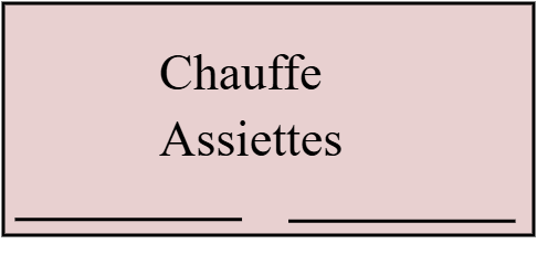 Chauffe assiettes