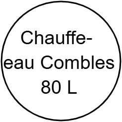 Chauffe eau 80 L - Combles