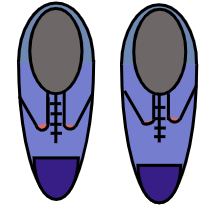 Chaussures bleus