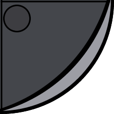 Cheminée d'angle design