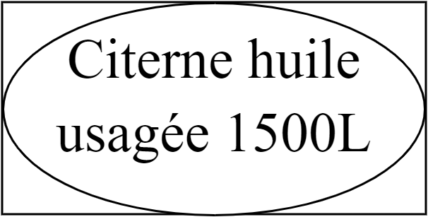 Citerne 1500L huile usagée