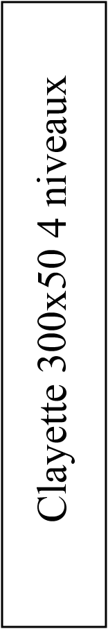 Clayette 300x50 4 niveaux