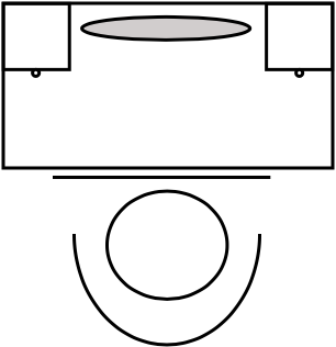 Coiffeuse 100 X 50 cm