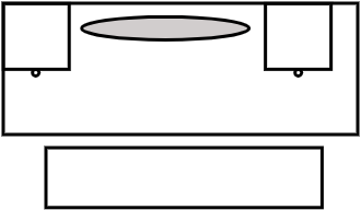 Coiffeuse 100 X 50 cm