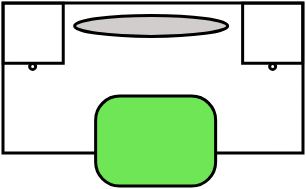 Coiffeuse 100 X 50 cm