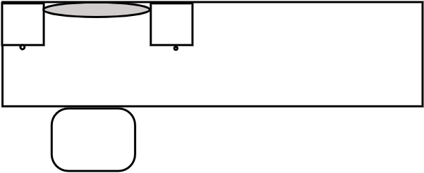 Coiffeuse 100 X 50 cm