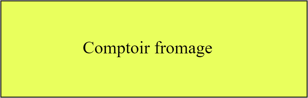 Comptoir fromage