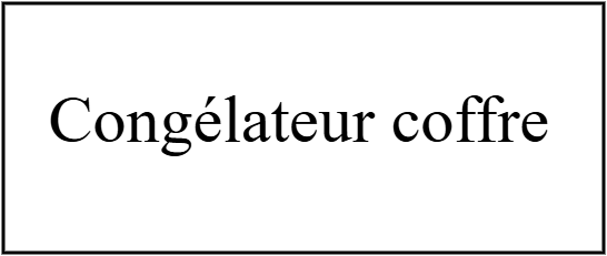 Congélateur coffre