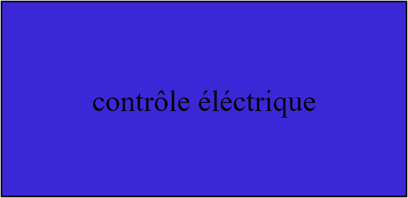 contrôle éléctrique