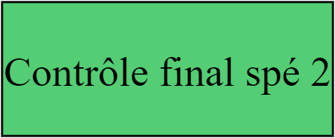 Contrôle final spé 2