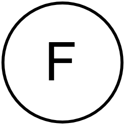 COTATION LETTER F