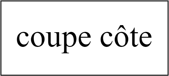 coupe côte