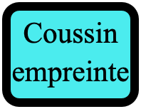 Coussin empreinte
