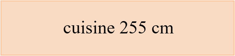 cuisine 255 cm