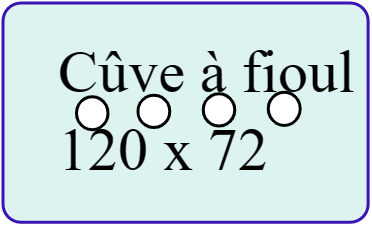 CUVE A FIOUL 120 X 72