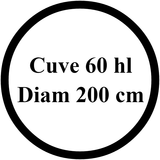 Cuve 60 hl - Diam 200 cm