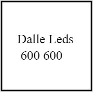 Dalle leds 600x600