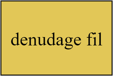 denudage fil