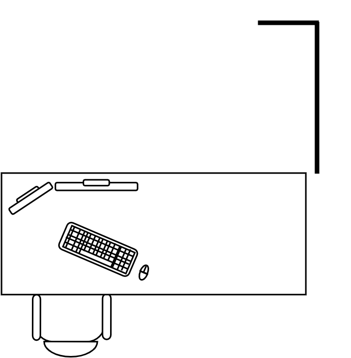 Desk réception 200 X 80 cm 2